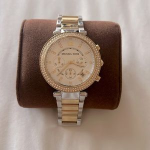 Michael Kors women’s watch stainless steel with gold accents